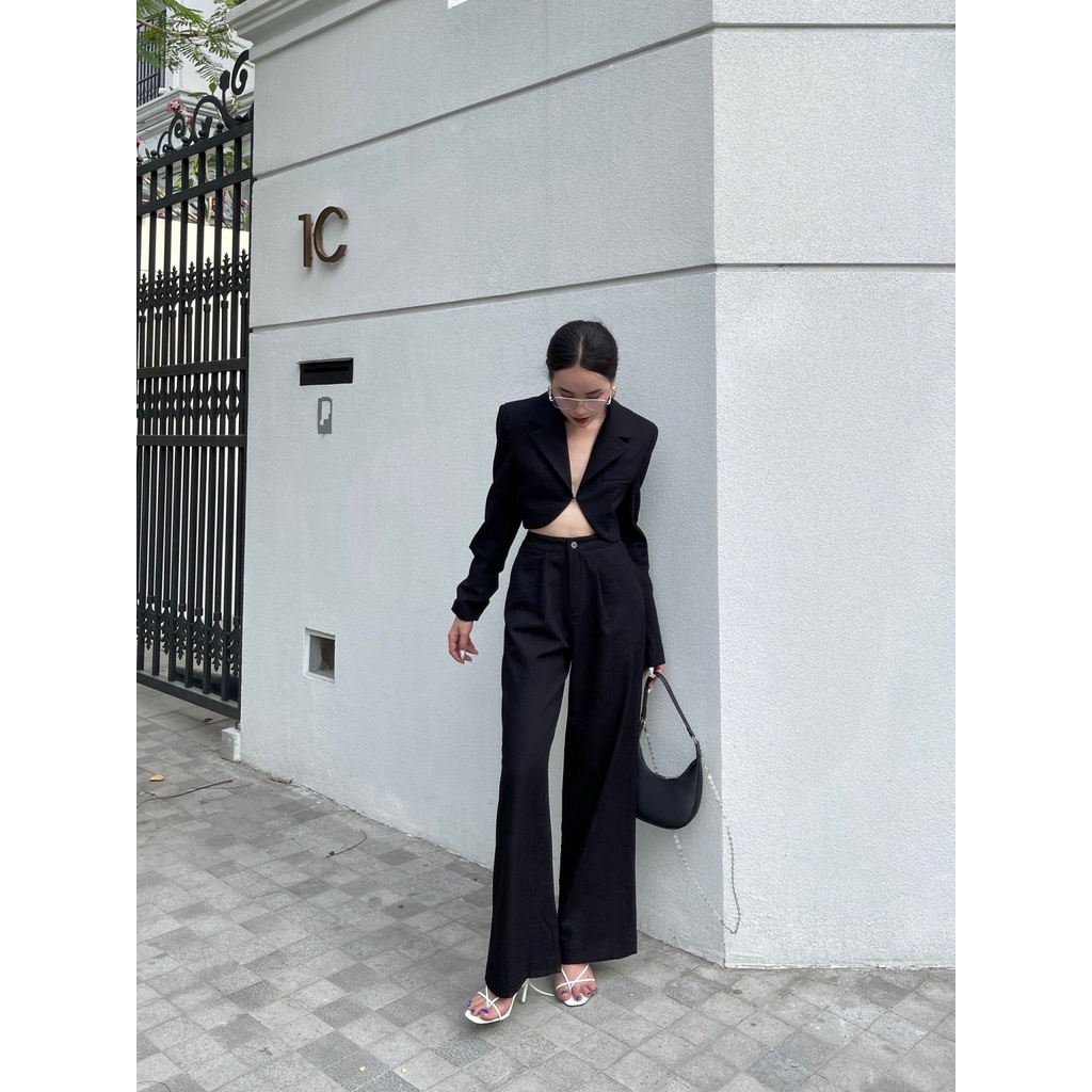 Noir Blazer - Blazer dáng croptop nút gài - Thiết kế bởi Coco.official | BigBuy360 - bigbuy360.vn