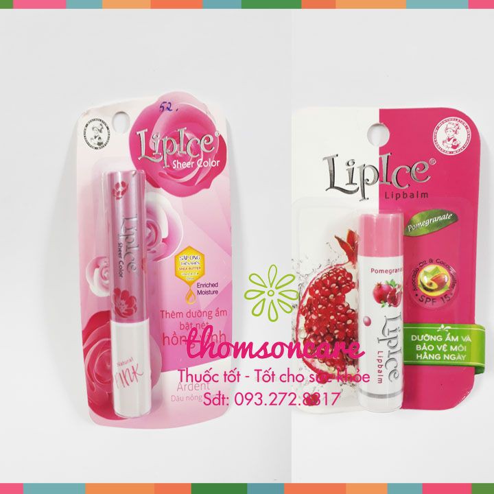 Son dưỡng Lipice không màu Tuýp 4.3 g - Chính hãng Lip Ice Lipbalm dưỡng môi giảm thâm, khô, nứt nẻ giúp môi căng mọng