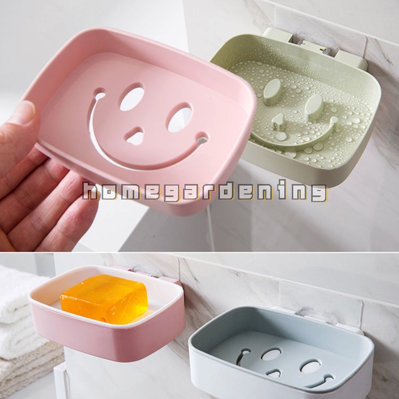 Giá Đỡ Xà Phòng Hai Tầng Gắn Tường Hình Mặt Cười