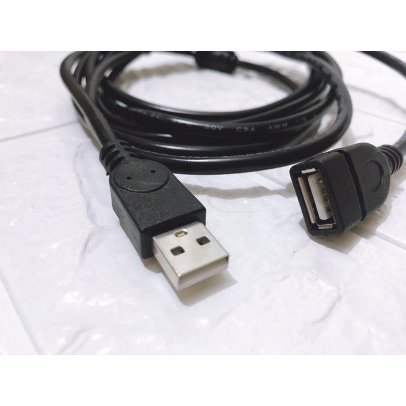 Dây nối dài usb 5m đen cáp nối dài chống nhiễu 2 đầu siêu bền