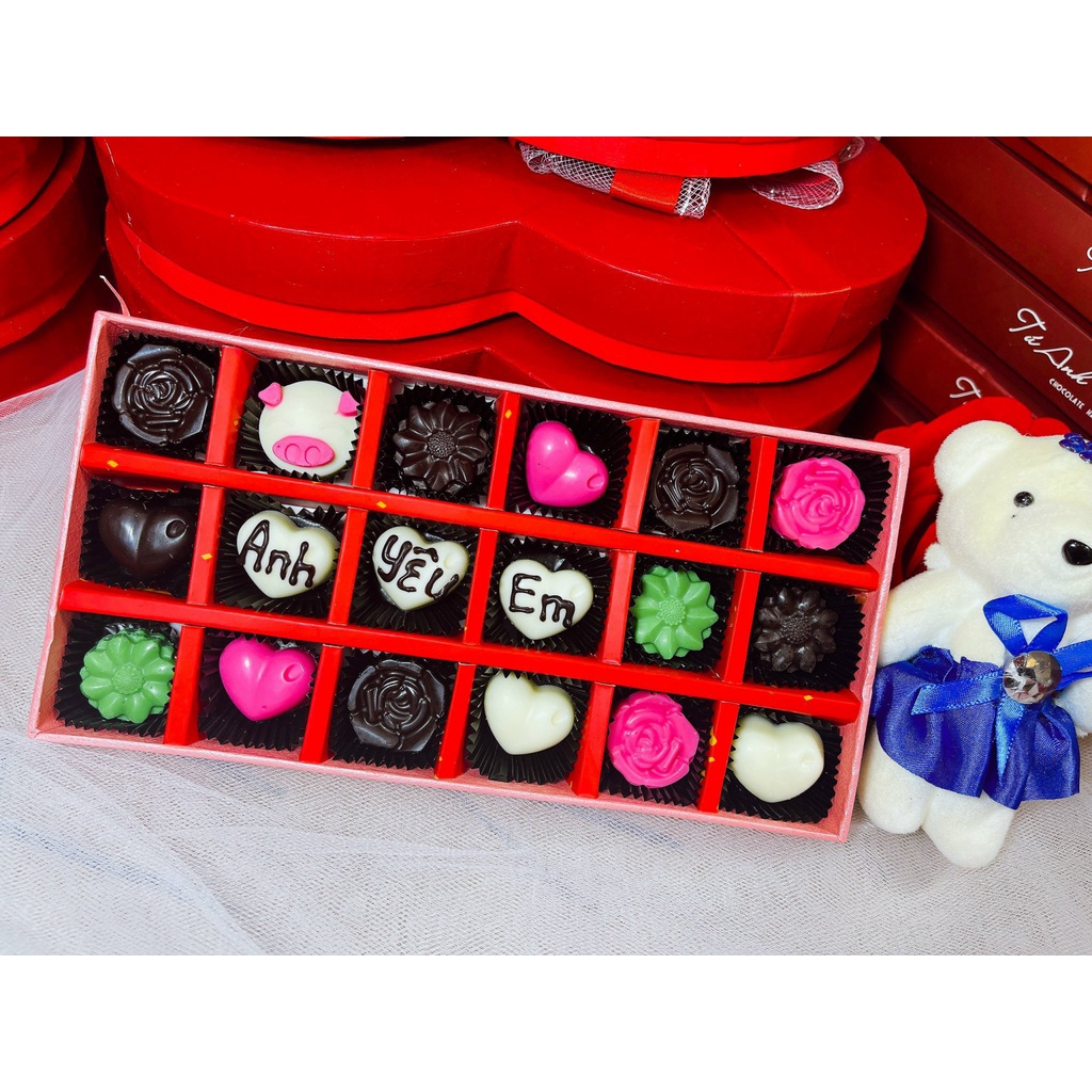 Socola Valentine Hộp Chữ Nhật - Chocolate Nhập Khẩu SwettBox CN