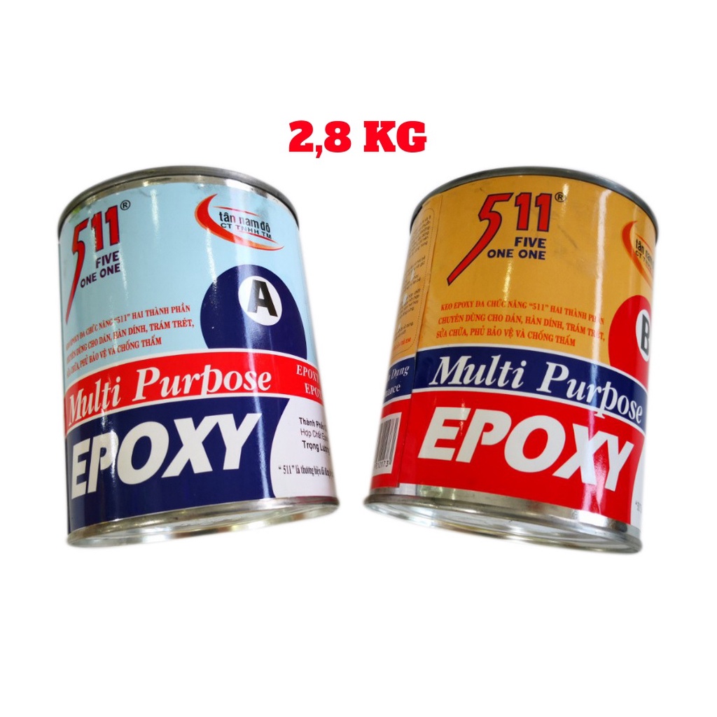 (Cặp 2,8kg) Keo dán đặc biệt EPOXY MULTI PURPOSE 511