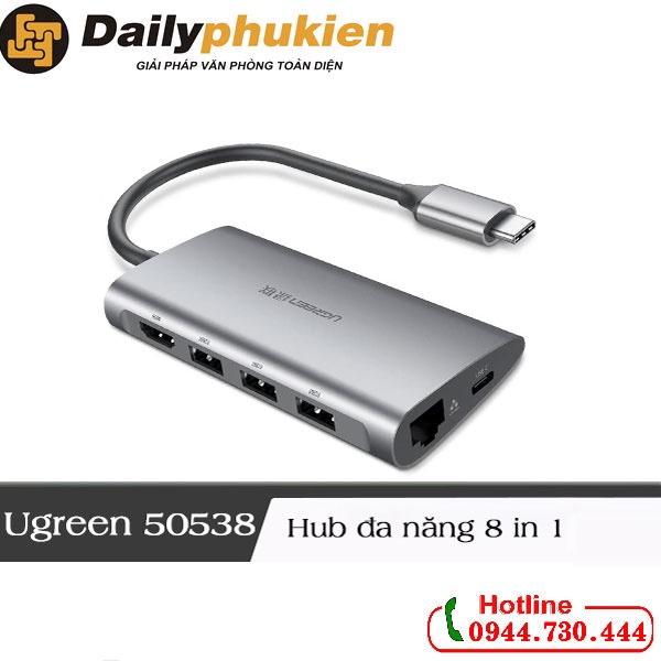 Cáp chuyển đa năng USB TypeC Ugreen 50538 dailyphukien