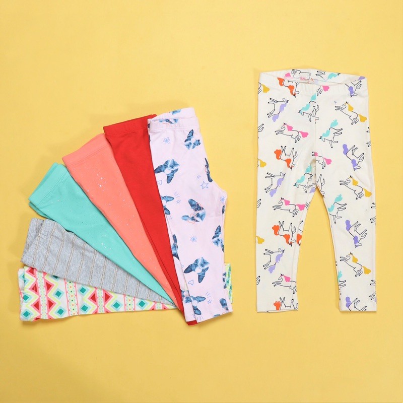 Quần legging bé gái dư xịn size 12m- 24m ( chọn màu)