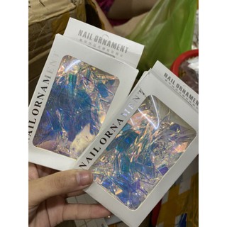 Set giấy thủy tinh trang trí móng