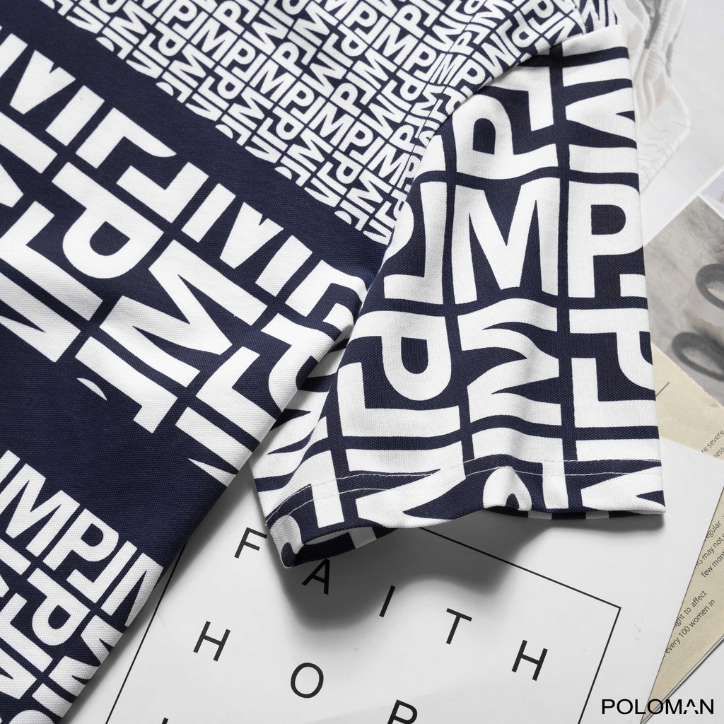 Áo thun nam cổ tròn CONAL in họa tiết vải cá sấu Cotton xuất xịn,chuẩn form,trẻ trung, năng động - POLOMAN | BigBuy360 - bigbuy360.vn