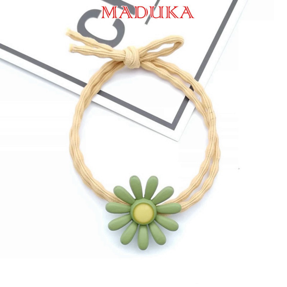 Dây Buộc Tóc Đính Mặt Hoa Cúc Xinh Xắn Cho Phái Đẹp