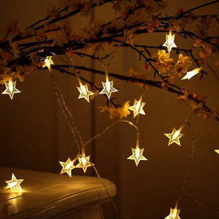 <3HAPPY CORNER<3 Dây đèn led NGÔI SAO trang trí nhà cửa-phòng ốc