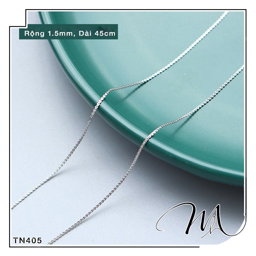 Dây chuyền nam nữ unisex dây trơn không mặt Titan nhiều mẫu - Măng's House DC183 trắng