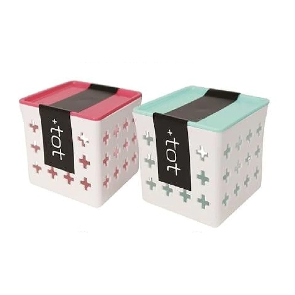 Daiso Giỏ Nhựa Vuông 7X7X6Cm (Cái) Tot Box Cube With Lid