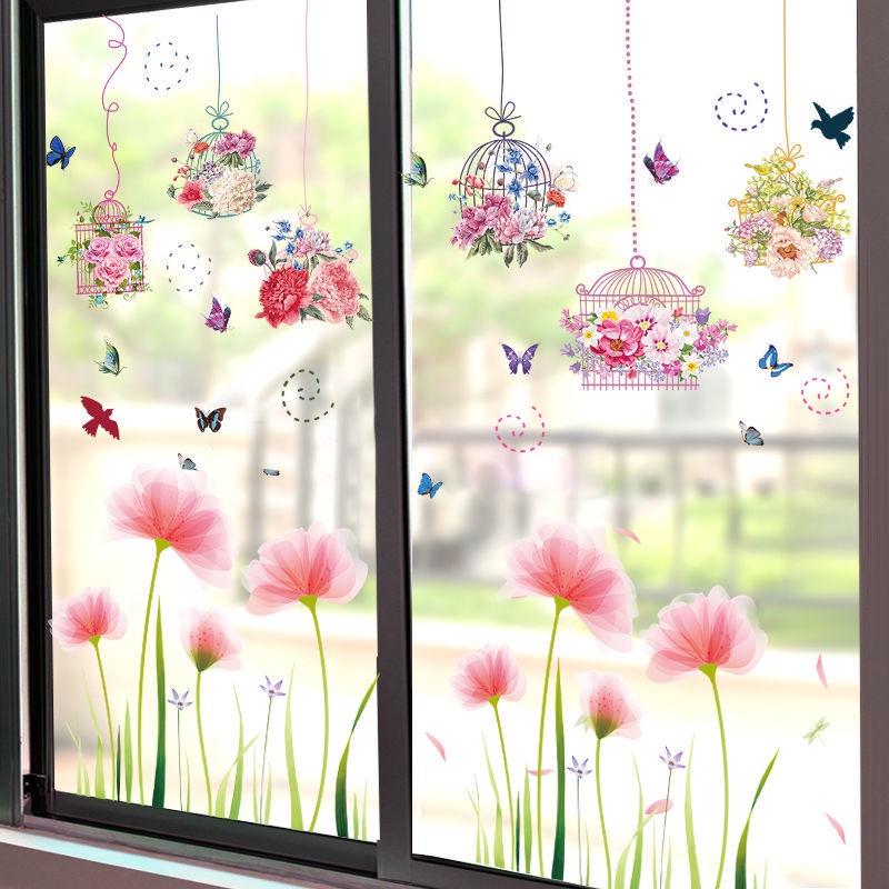 Miếng Dán Trang Trí Cửa Kính Họa Tiết 3d Độc Đáo Cho Nhà Bếp