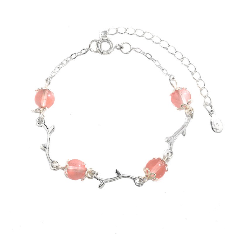 Korean Style Pink / Blue Crystal Bracelet for Women | BigBuy360 - bigbuy360.vn