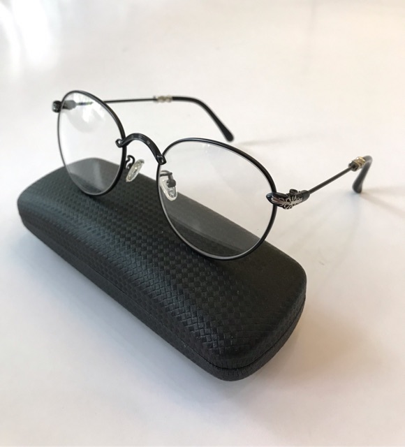 Kính gọng CHROME Vintage Kim loại Mắt Tròn