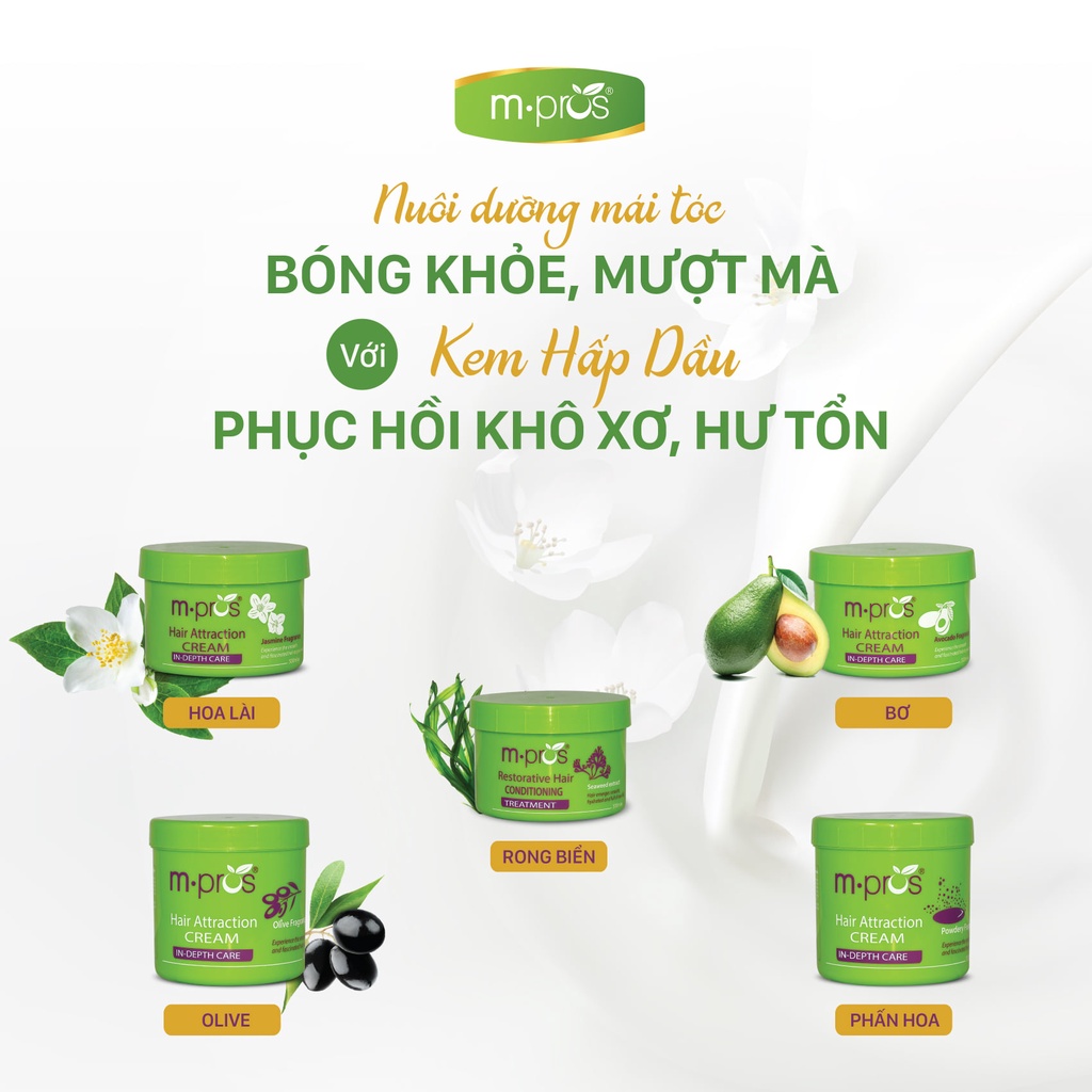 Dầu Hấp Dưỡng Tóc Tinh Chất Bơ M.PROS 500ml