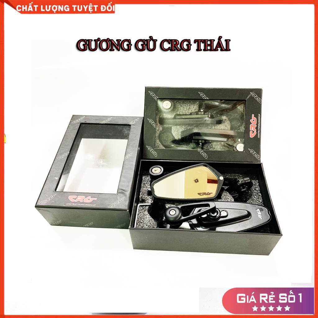Gương Gù Crg Chính Hãng Thái Lan Tặng 6 ốc Gắn Chân Kính -Giá 1 Cặp