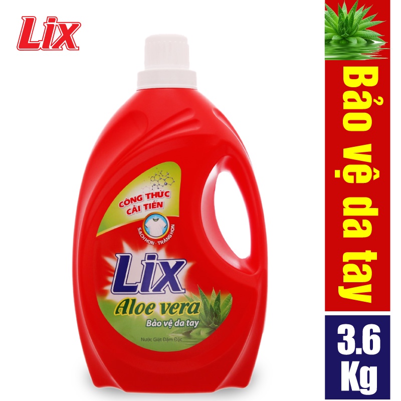 Nước giặt Lix nha đam Aloe vera 3.6Kg (NG361