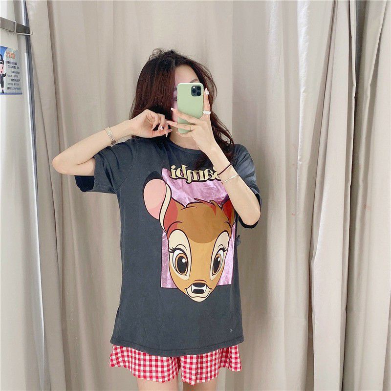 Hàng xuất xịn - Áo thun hình nai Bambi chất đẹp 100% cotton
