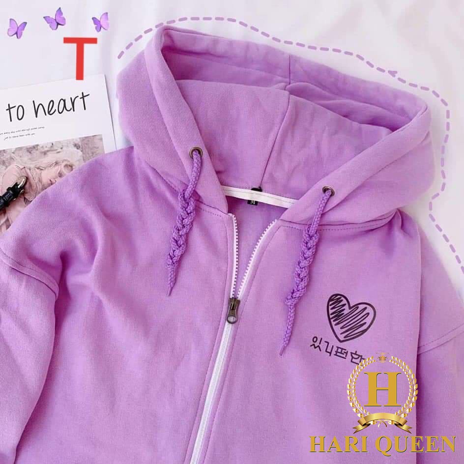 FREE SHIP ĐƠN TỪ 50K Áo khoác tim chữ Hàn DTR0720 1