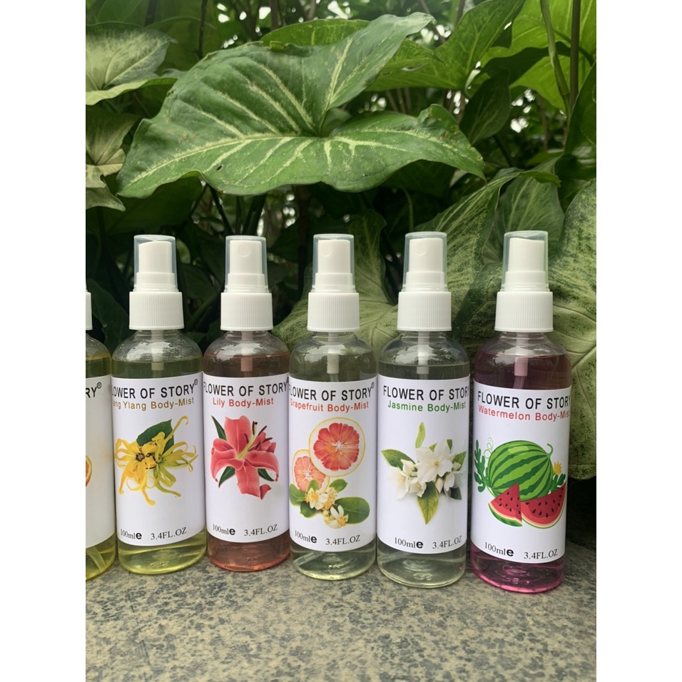 (COMBO 10 CHAI )  Xịt Thơm 2in1 Body Và Xịt Thơm Phòng Hương Hoa Quả Flower Of Story 100ml