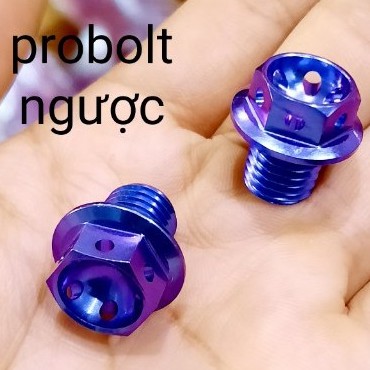 Ốc Titan chân kiếng đầu probolt ren ngược gắn xe ya