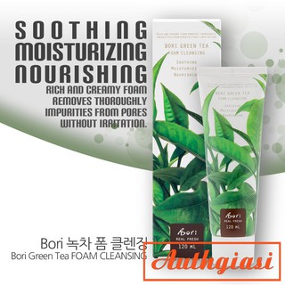 Sữa rửa mặt trà xanh Bori Green Tea Foam Cleansing 120ml