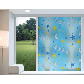 3m Decal dán kiếng/dán kính khổ 90cm  Trăng và sao mặt hàng chất lượng