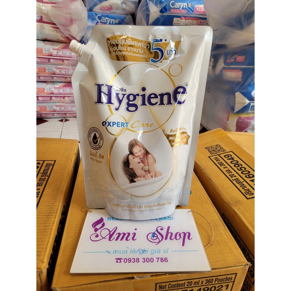 Nước xả vải Hygiene Thái lan đậm đặc siêu thơm túi 1150ml