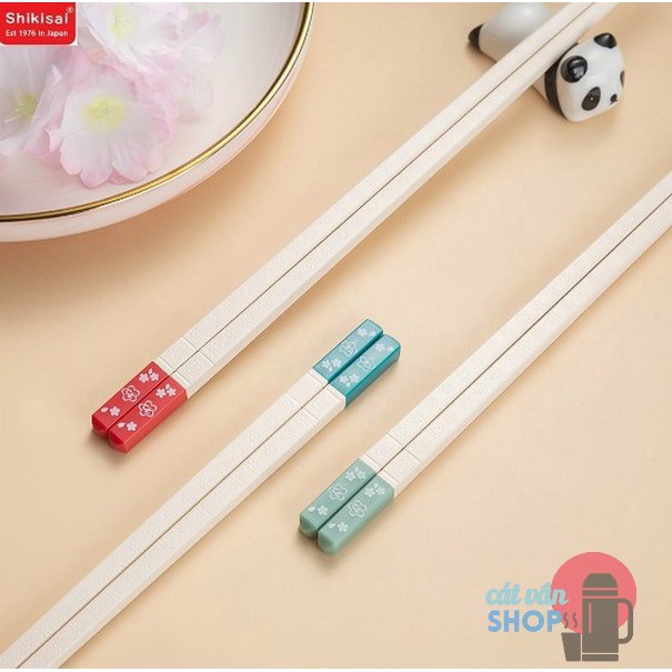 Set 5 đôi đũa Kháng Khuẩn Shikisai Yosakoi Buchi Sợi Thủy Tinh, Chống Nấm Mốc, Chịu Nhiệt  AL-1127