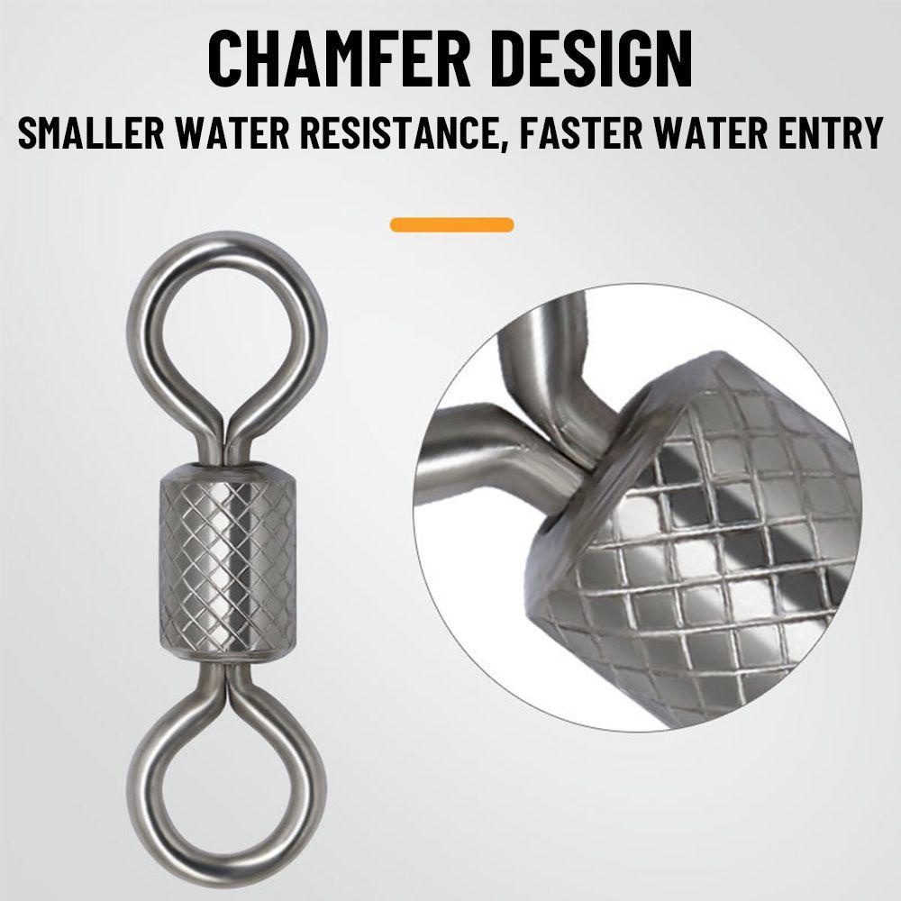 MAG Đầu Nối Xoay Câu Cá Bằng Thép Không Gỉ # 1 # 2 # 3 # 4 # 5 #