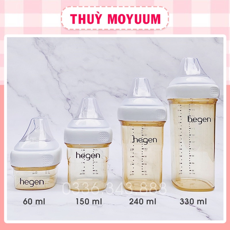 Bình sữa Hegen chính hãng đủ size 60ml/150ml/240ml/330ml