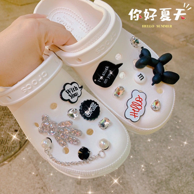 crocs sticker Phụ Kiện Nút Giày Tự Làm Tiện Dụngshoes sticker Accessories Stickers Sandals Shoe Decoration