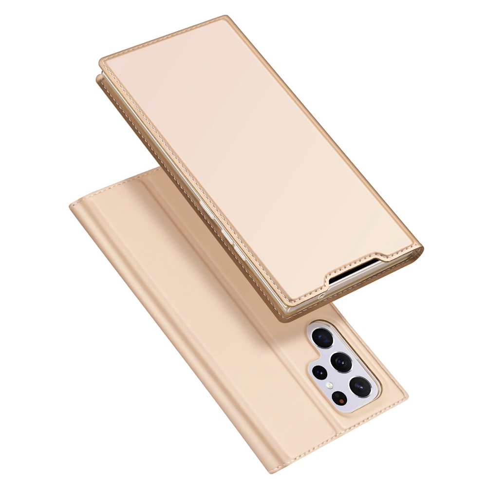 Bao Da Điện Thoại Dux Ducis Bằng PU Dạng Ví Nắp Lật Hít Nam Châm Có Ngăn Đựng Thẻ Và Giá Đỡ Cho Samsung Galaxy S22 Ultra S22 Plus S22 +