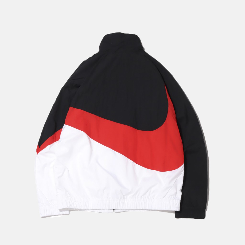 ÁO KHOÁC NIKE SWOOSH WOVEN - TRẮNG / ĐỎ / ĐEN
