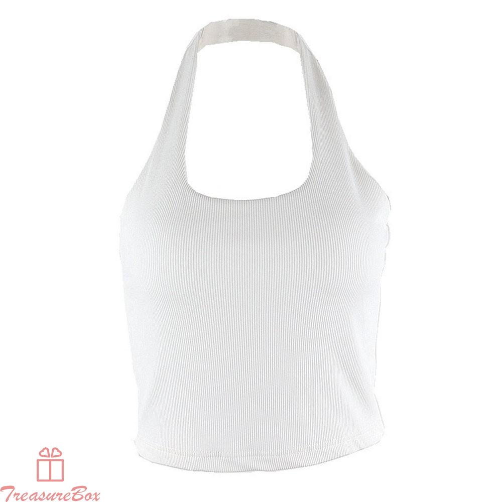 Áo Croptop Dệt Kim Thiết Kế Cổ Chữ V Hở Lưng Quyến Rũ | BigBuy360 - bigbuy360.vn