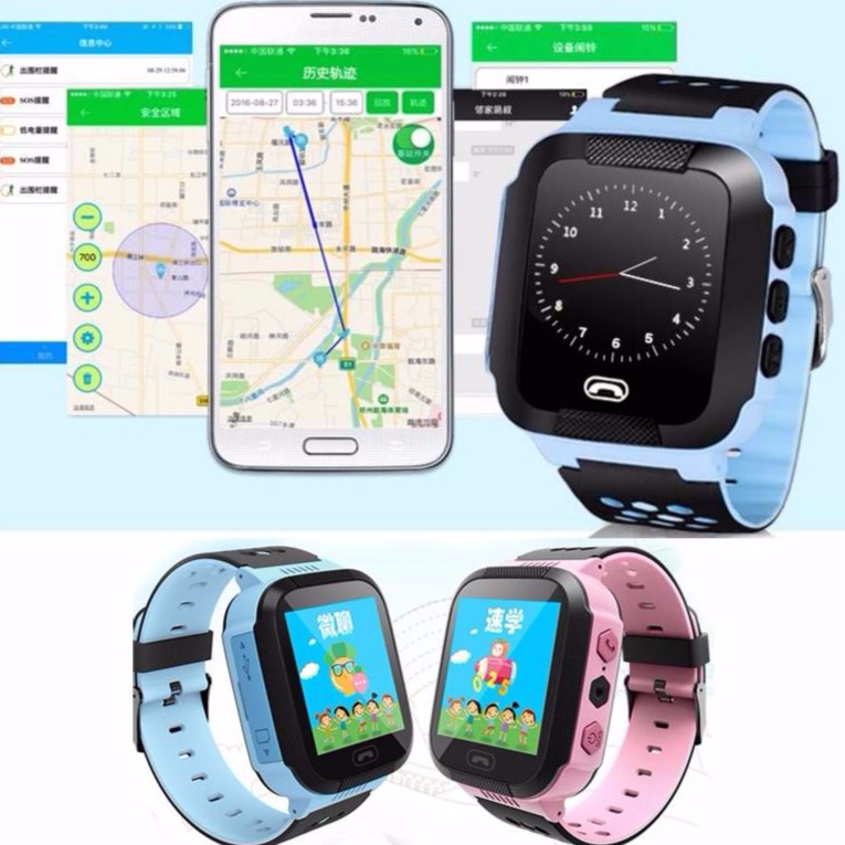 Đồng hồ định vị trẻ em GPS Tracker Y21G mới nhất (Xanh Dương)