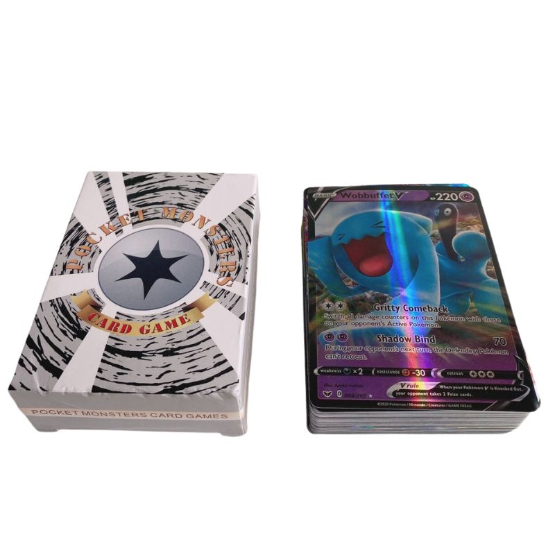 Bộ Thẻ Bài Chơi Pokemon 64 Thẻ (4MEGA +20TEAM +32V +8VMAX) Chơi Đối Kháng New Đẹp