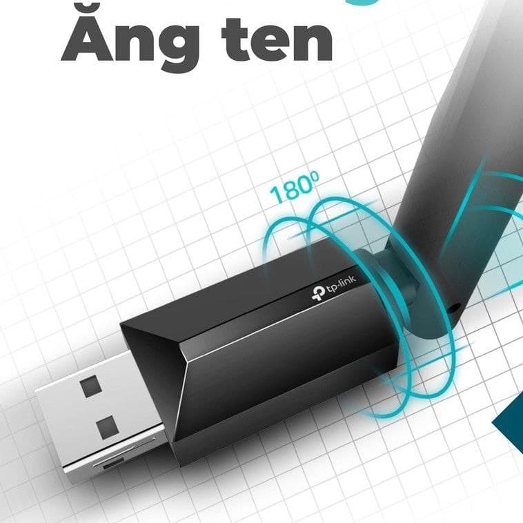 [CHÍNH HÃNG - Hỏa Tốc] USB WiFi TP LINK 600Mbps tốc độ cao - Usb thu sóng WiFi 5Ghz Laptop PC máy bàn - TPLink t2u plus