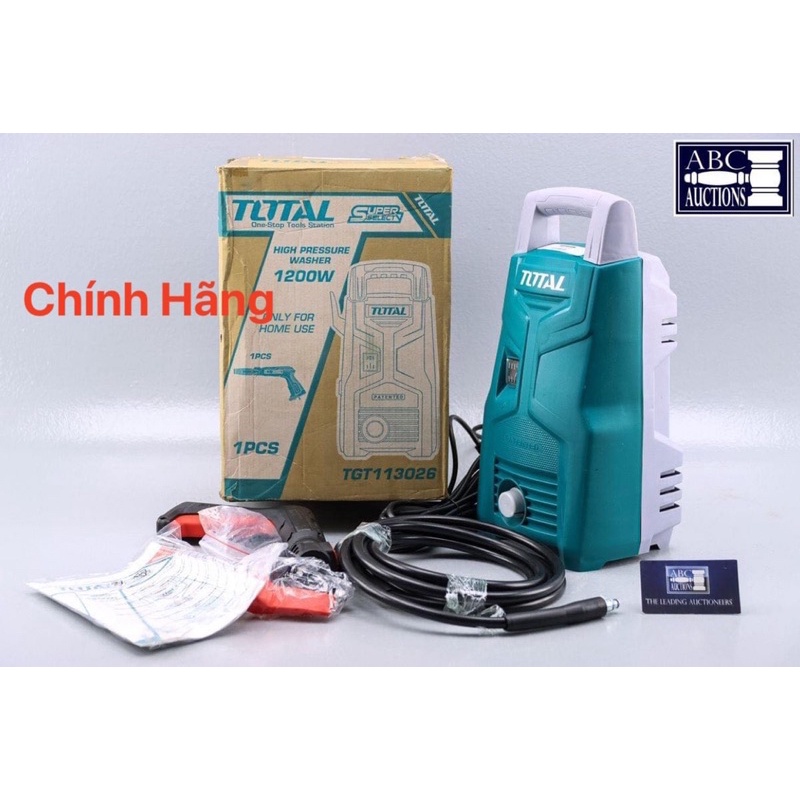 TOTAL Máy Xịt Rửa 1200W TGT113026 (Cam kết Chính Hãng 100%)