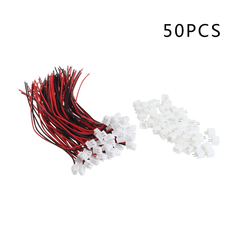 Set 50 Đầu Nối Pin JST XH 2 5 2 Pin Female Với Dây 150MM