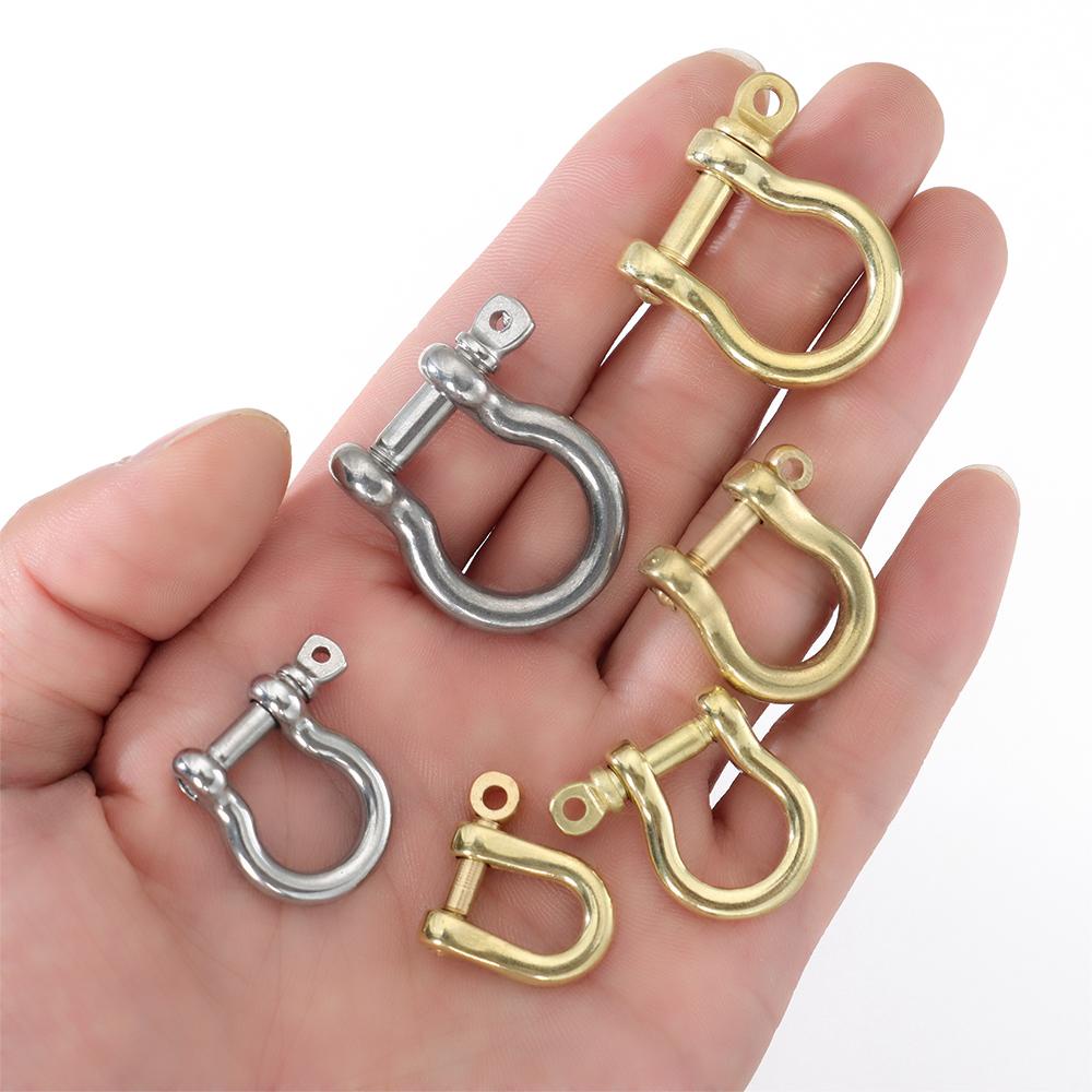 LAKAMIER Móc Khóa Carabiner Bằng Đồng Thau 6 Kích Cỡ