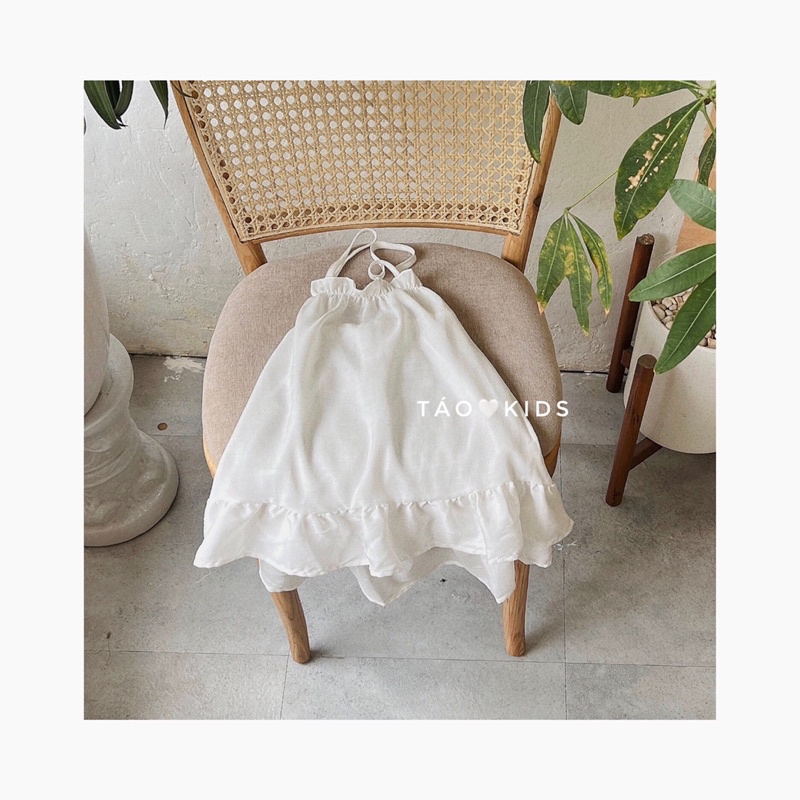 Váy 2 dây dáng xoè cho bé chất đũi tơ