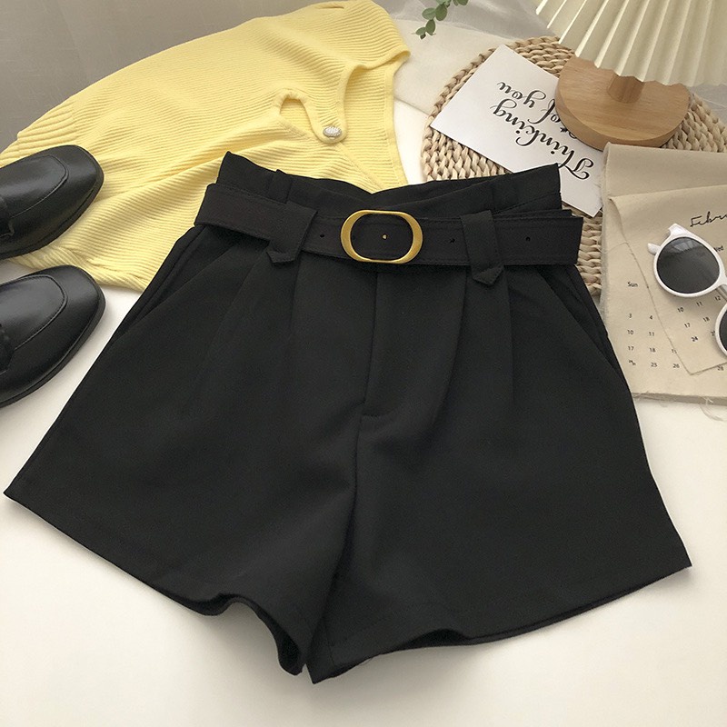 Quần short nữ, Quần đùi nữ phong cách Hàn Quốc chất liệu vải tuyết mưa bigsize 40 - 75kg