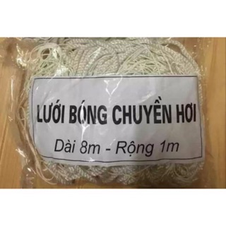 Lưới bóng chuyền hơi dài 8m rộng 1m