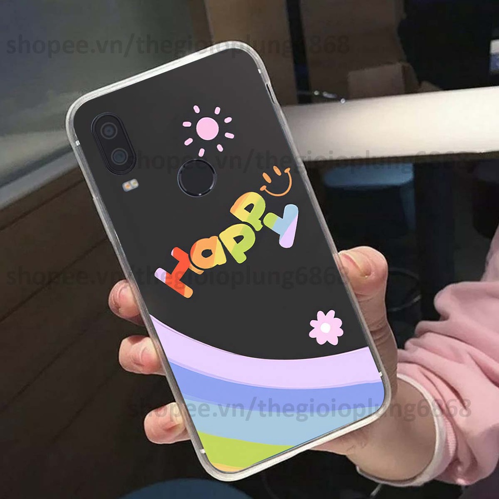 Ốp Vsmart Active 1 / Active 1 Plus / Active 1+ in hình cầu vồng happy smile thỏ cute siêu xinh siêu đáng yêu