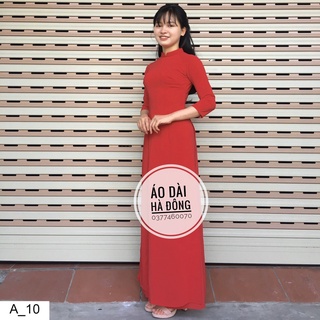 Áo dài trơn các màu cổ 2 phân