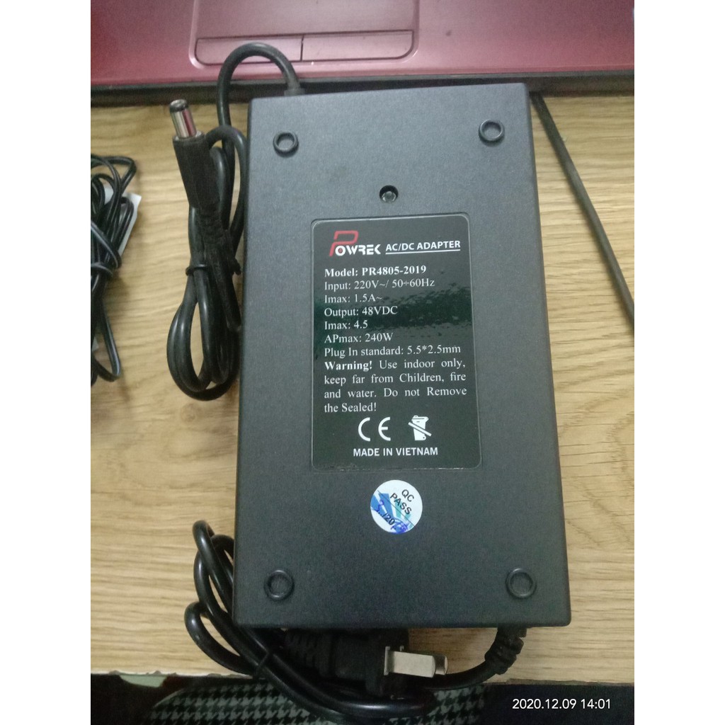 Nguồn switch POE powrek 48v (1.5A- 4.5A)