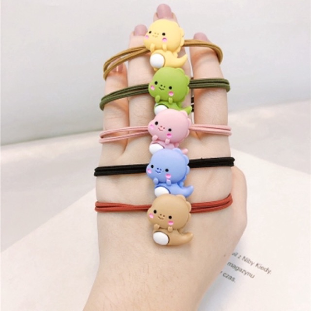 Buộc tóc khủng long có chọn màu