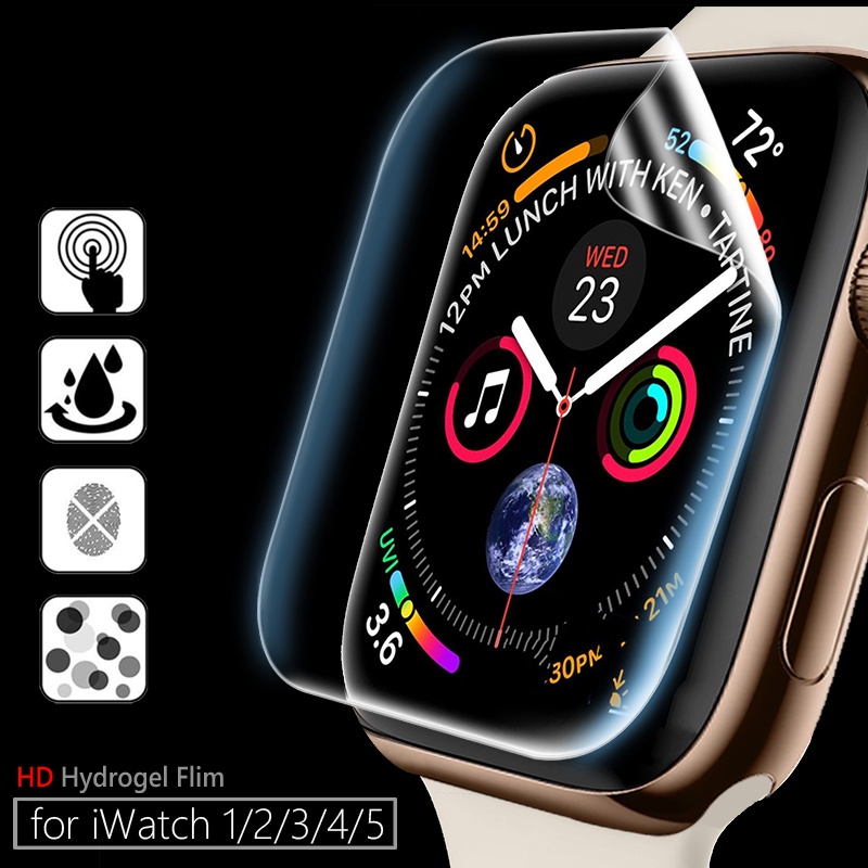 Miếng Dán Mềm Trong Suốt Bảo Vệ Màn Hình Cho iwatch 45mm 41mm 40 44mm iwatch 7 6 se 5 4 3 38 42mm