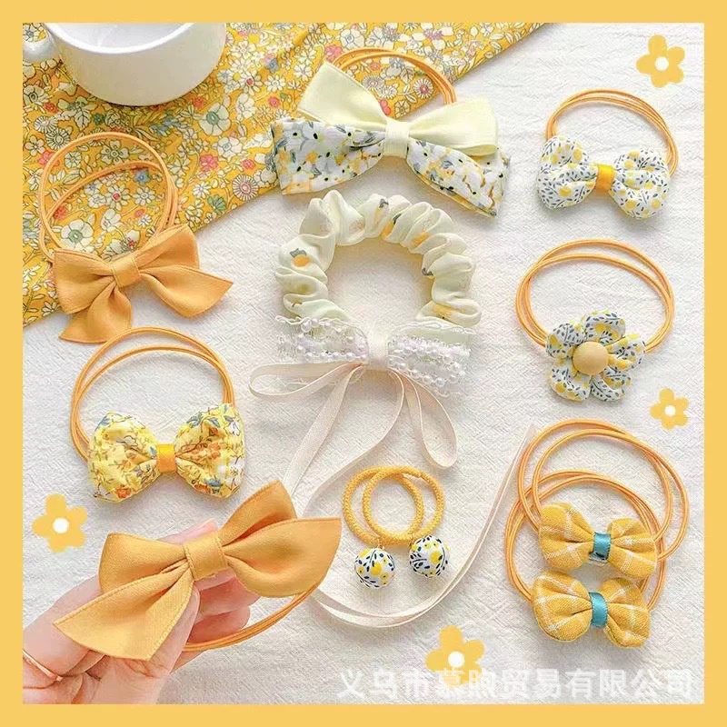 Set 10 dây buộc tóc phong cách Hàn quốc - UniLabel