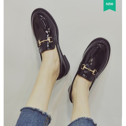 [SẴN] G005 Giày búp bê oxford đen da bóng giá cực rẻ | BigBuy360 - bigbuy360.vn